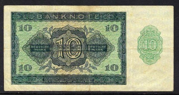 Billet de collection Allemagne de l'est 10 Deutsche Mark 1948 pick 12b occasion VF