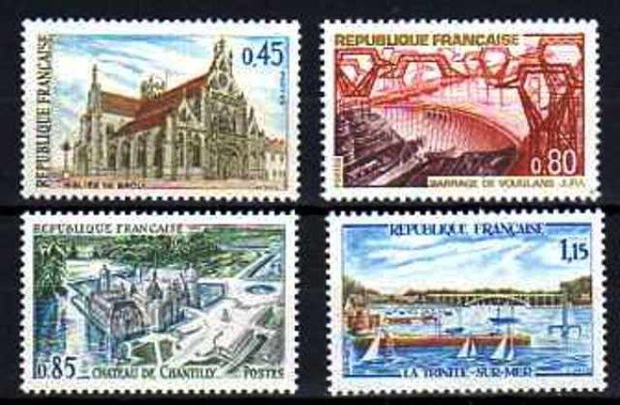 France 1969 - Yvert n° 1582 à 1585 neuf ** luxe MNH