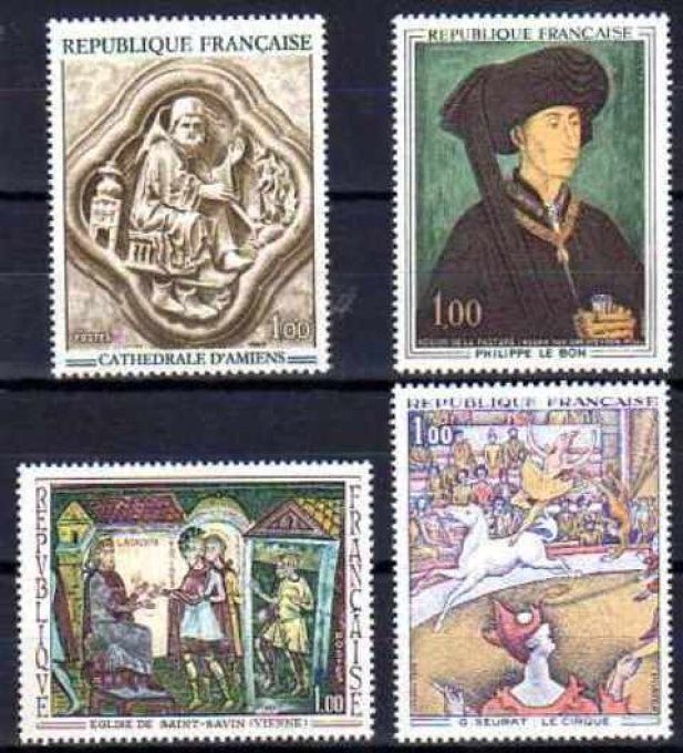 France 1969 - Yvert n° 1586 à 1588A neuf ** luxe MNH