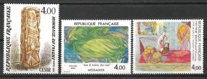 France 1984 - Yvert n° 2299 à 2301 neuf ** luxe MNH