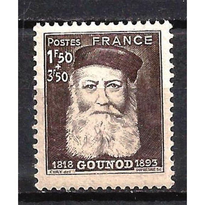 France 1944 - Yvert n° 601 neuf ** luxe MNH