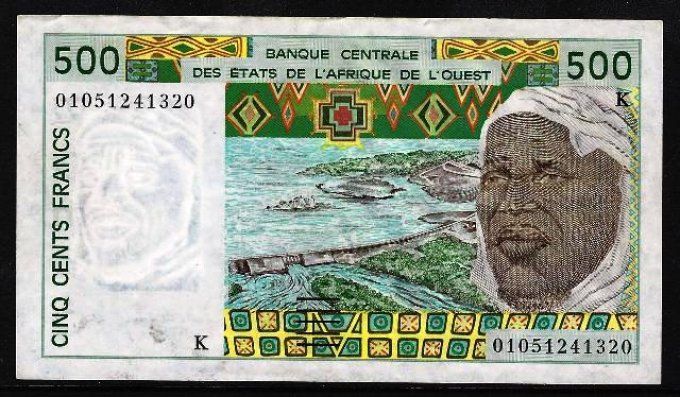 Billet de collection Etats Afrique de l'ouest Sénégal 500 francs année 2011 pick 710l VF