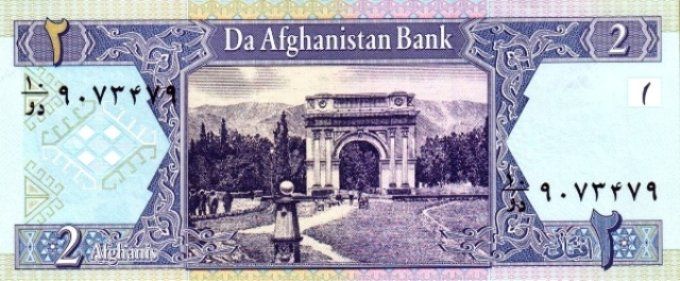 Billet Afghanistan 2002 2 afghanis pick 65 UNC