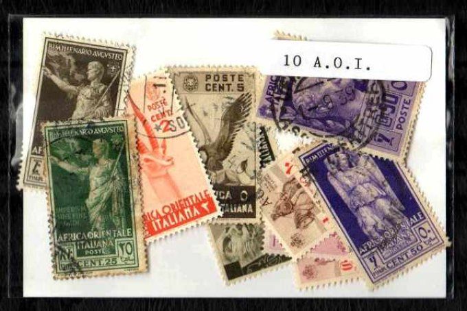 Collections de timbres d'Afrique Orientale Italienne - AOI