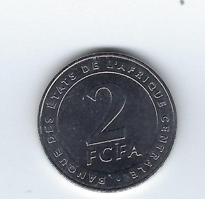 Etats de l'Afrique centrale 2006 2 francs KM#17