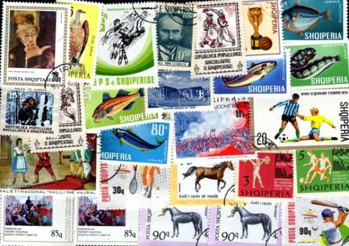 Collections de timbres d'Albanie