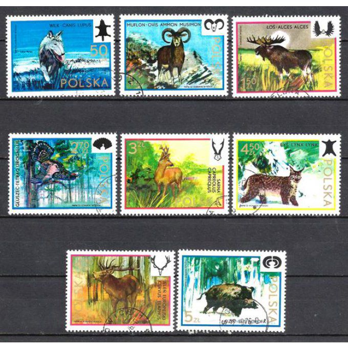 Pologne 1973 (139) série complète de 8 timbres oblitérés