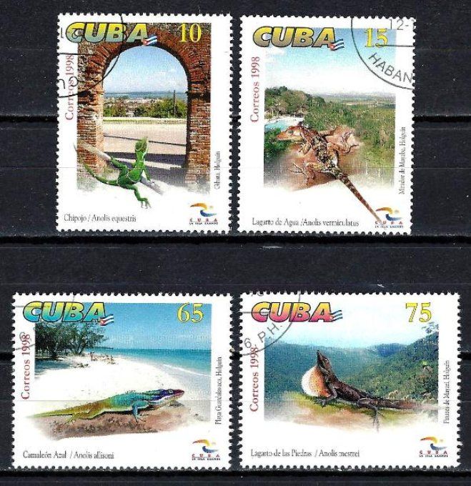 Cuba 1998 (182) série complète de 4 timbres oblitérés