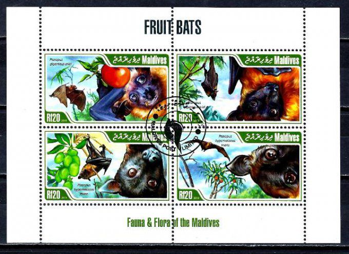 Maldives 2013 (348) série complète de 4 timbres oblitérés