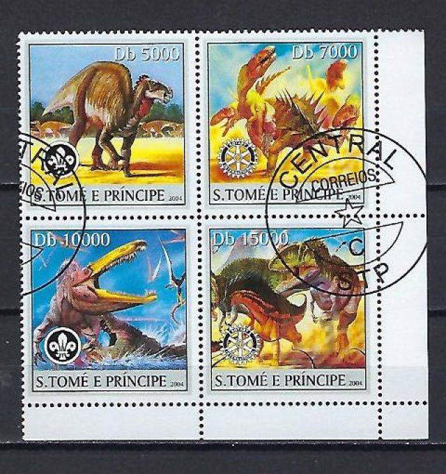 Saint Thomas et Prince 2004 (AP56) série complète de 4 timbres oblitérés