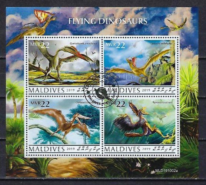 Maldives 2020 (AP67) série complète de 4 timbres oblitérés