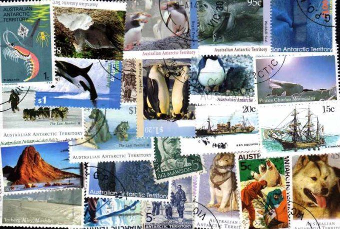 Collections de timbres d'Australie Antarctique