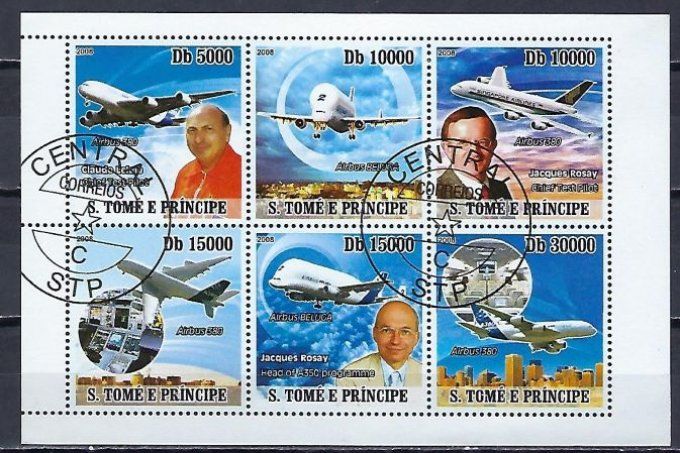 Saint Thomas et Prince 2008 (AV96) série complète de 6 timbres oblitérés