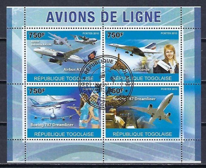 Togo 2010 (AV97) série complète de 4 timbres oblitérés