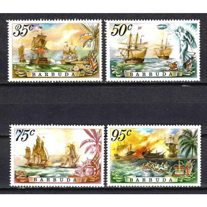 Barbuda 1975 (BA109) série complète de 6 timbres neufs** luxe MNH