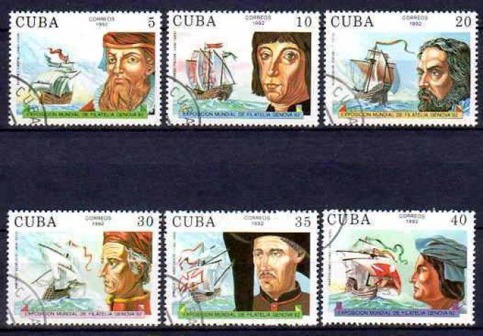 Cuba 1992 (BA22) série complète de 6 timbres oblitérés 