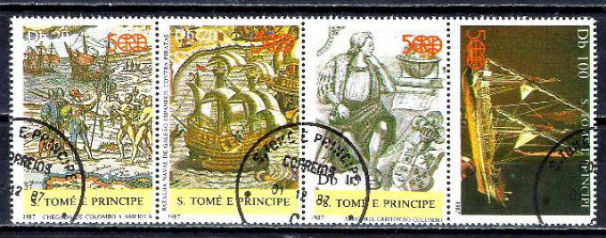 Saint Thomas et Prince 1987 (BA62) série complète de 4 timbres oblitérés