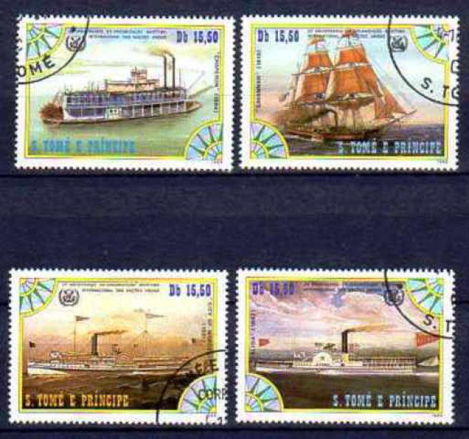 Saint Thomas et Prince 1984 (BA65) série complète de 4 timbres oblitérés