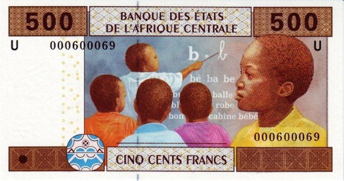 Billet de collection Etats Afrique Centrale Cameroun 500 francs année 2002 pick 206 UNC