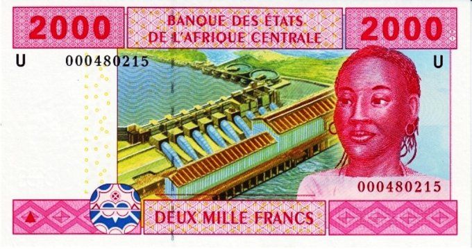 Billet de collection Etats Afrique Centrale Cameroun 2000 francs année 2002 pick 208 UNC