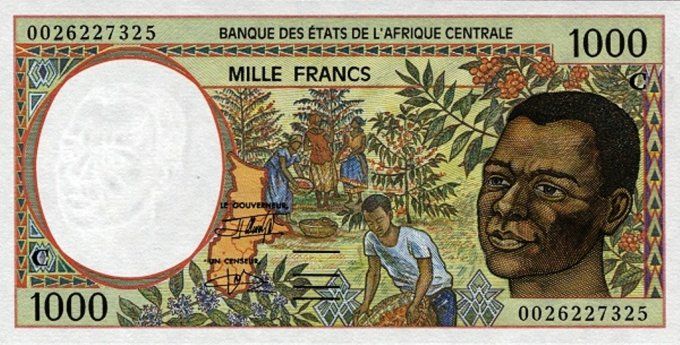 Billet du Congo 1000 francs année 2000 pick 102g UNC