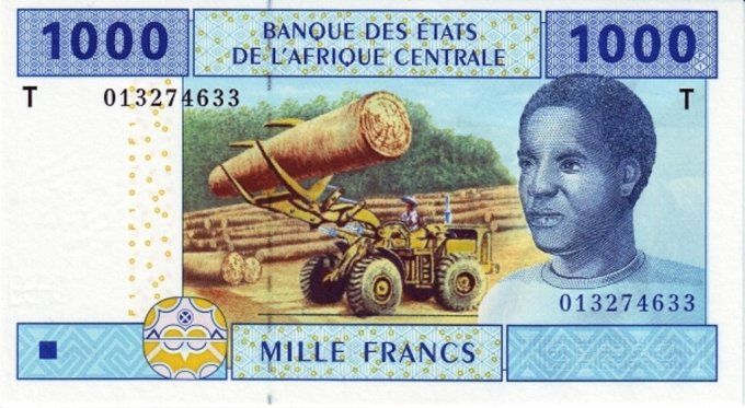 Billet du Congo 1000 francs année 2002 pick 107 UNC