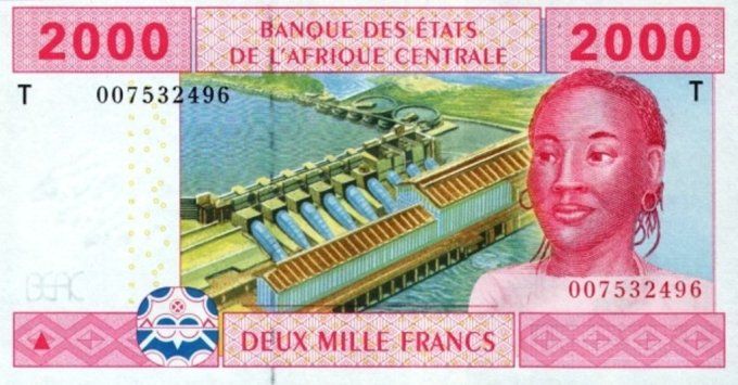 Billet du Congo 2000 francs année 2002 pick 108 UNC