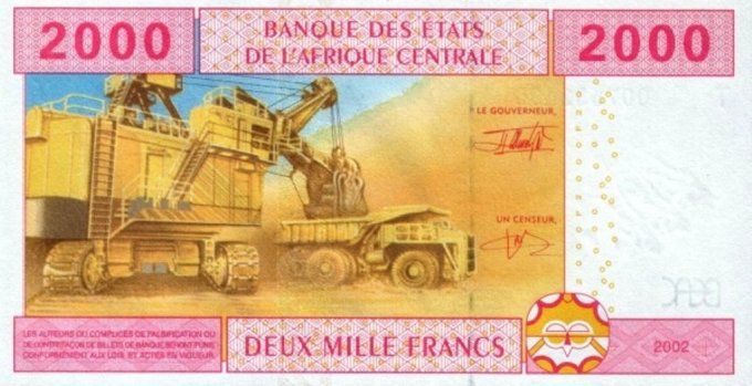 Billet du Congo 2000 francs année 2002 pick 108 UNC