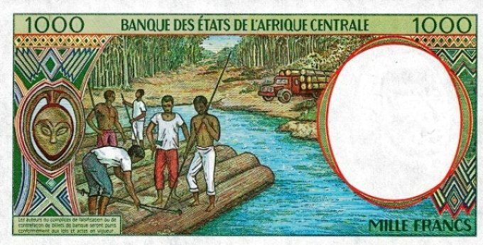 Billet de collection Etats Afrique Centrale Gabon 1000 francs année 1993 pick 402a UNC