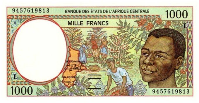 Billet de collection Etats Afrique Centrale Gabon 1000 francs année 1994 pick 402b UNC