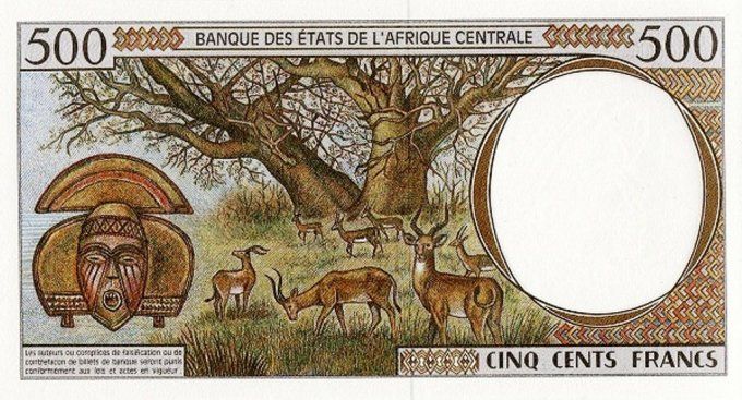 Billet de collection Etats Afrique Centrale Guinée Equatoriale 500 francs année 2000 pick 501g UNC