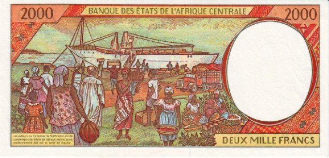 Billet de collection Etats Afrique Centrale Guinée Equatoriale 2000 francs année 1993 pick 503a UNC 