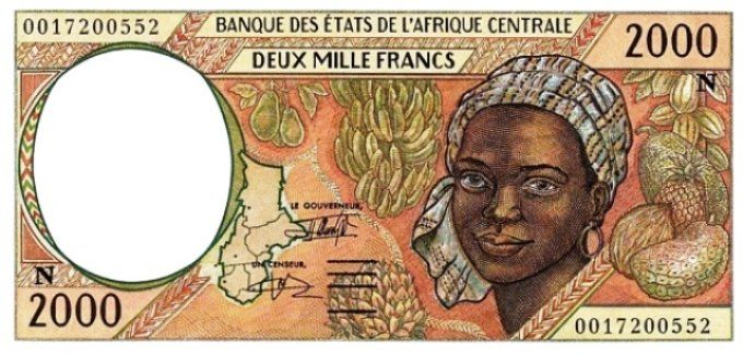 Billet de collection Etats Afrique Centrale Guinée Equatoriale 2000 francs année 2000 pick 503g UNC 