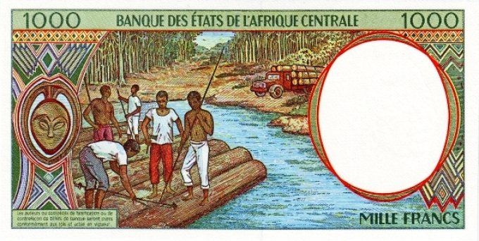 Billet de collection Etats Afrique Centrale Tchad 1000 francs année 1997 pick 602d UNC