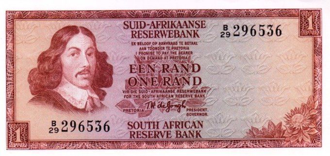 Billet Afrique du sud 1 Rand 1973 pick 116a UNC