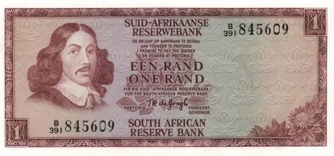 Billet Afrique du sud 1 Rand 1973 pick 116b UNC