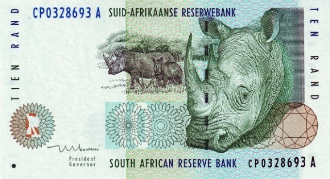 Billet Afrique du sud 10 Rand 1993 pick 123b UNC