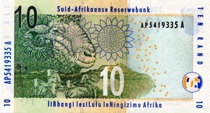 Billet Afrique du sud 10 Rand 2009 pick 128b UNC