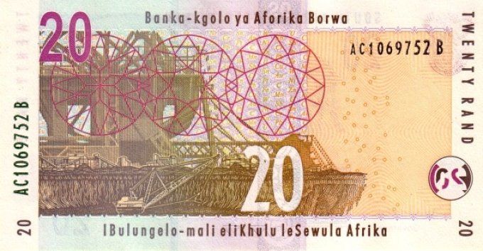 Billet Afrique du sud 20 Rand 2005 pick 129a UNC