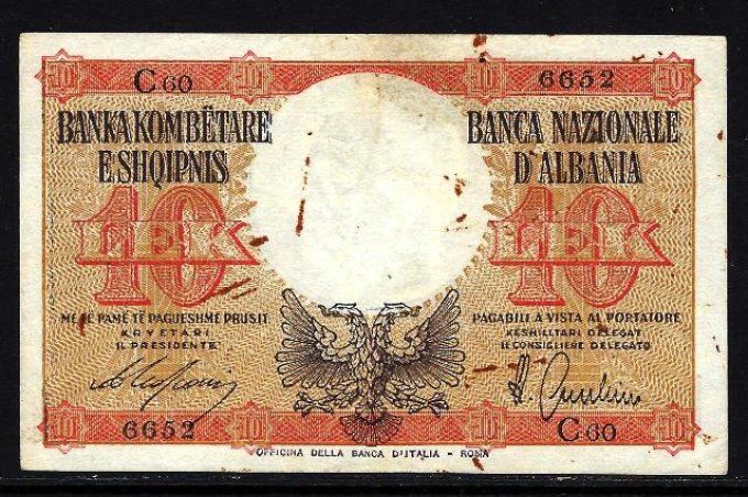 Billet d'Albanie 1940 (1) pick 11 occasion VF