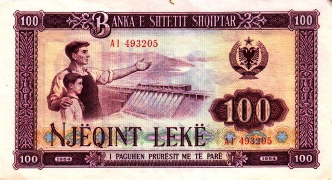 Billet d'Albanie 100 Lekë 1964 pick 39 UNC