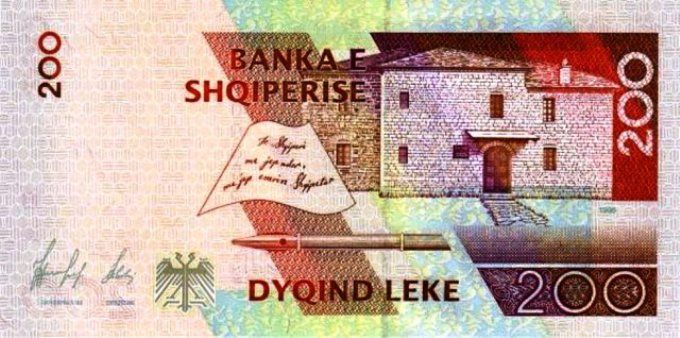 Billet d'Albanie 200 Lekë 1996 pick 63 UNC