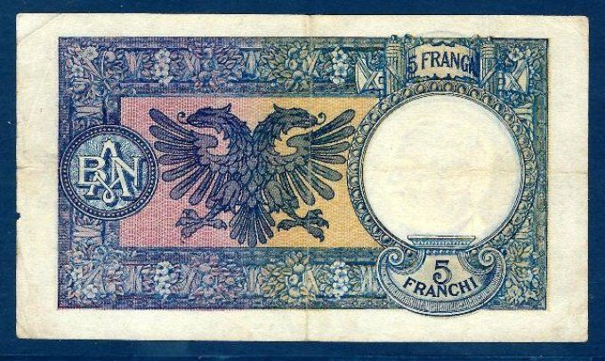 Billet d'Albanie 1939 (3) pick 6 occasion VF