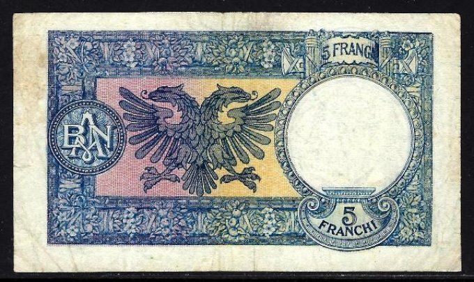 Billet d'Albanie 1939 (4) pick 6 occasion VF