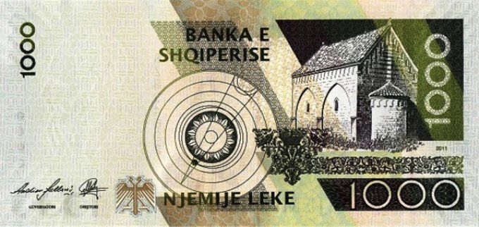 Billet d'Albanie 1000 Lekë 2011 pick 73b UNC