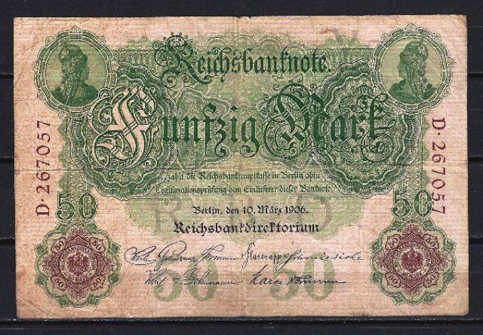 Billet Allemagne 1906 (1) pick 26a occasion Very Fine