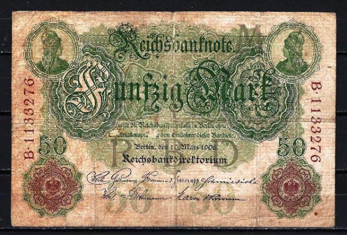 Billet Allemagne 1906 (2) pick 26b occasion Very Fine