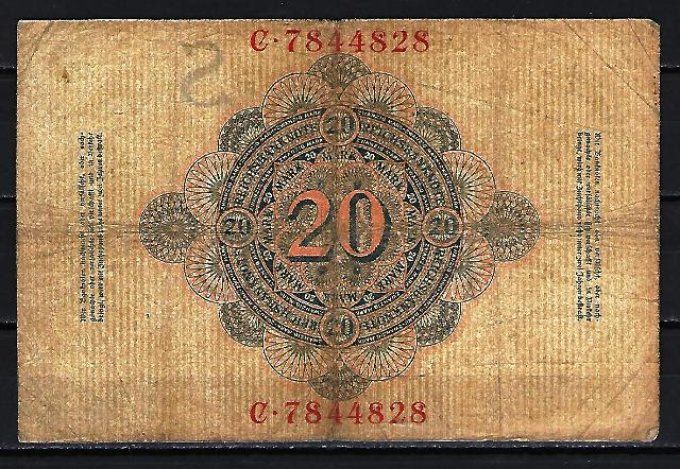 Billet Allemagne 1909 (1) pick 37 occasion Very Fine