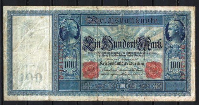 Billet Allemagne 1909 (1) pick 38 occasion Very Fine