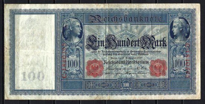 Billet Allemagne 1909 (2) pick 38 occasion Very Fine